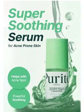 Purito Wonder Releaf Centella Serum - Unscented | 2.02 fl. oz. / 60 ml NEW